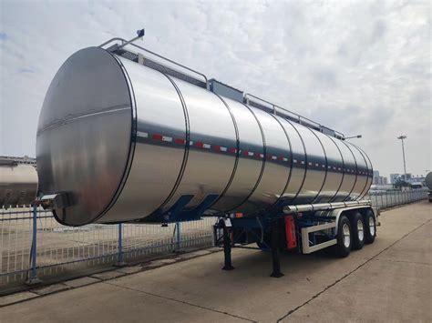 40 Cbm Alluminum Alloy Oil Tanker Trailer With 3 Axles Tanker Trailer