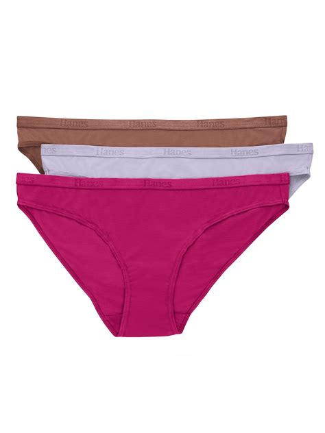Hanes Soft Low Rise Bikini Underwear Luxe Bamboo Fabric Walmart