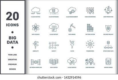 Industry Simple Icons Set Editable