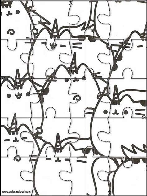 Puzzles Online Para Imprimir Para Ni Os Pusheen