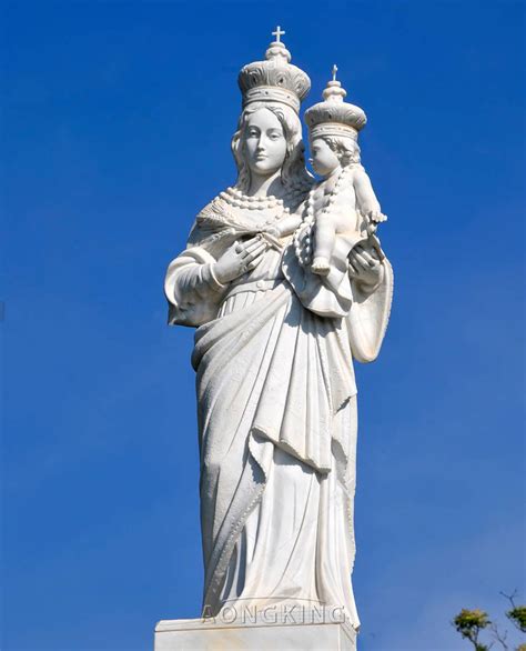 Large Marble Standing Famous Our Lady of Divine Providence Statue