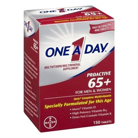 One A Day Proactive 65 Plus Multivitamin Tablet For Men And Women 150