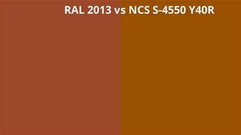 Ral 2013 Vs Ncs S 4550 Y40r Ral Colour Chart Uk