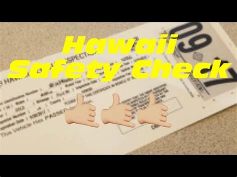 Hawaii Safety Check 2023 YouTube