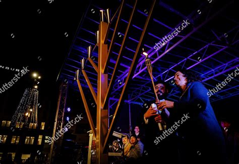 Femke Halsema Mayor Amsterdam Lights Hanukkah Editorial Stock Photo