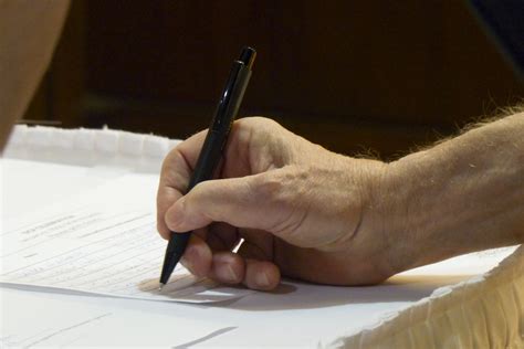 Hand Signing Name Free Stock Photo Public Domain Pictures