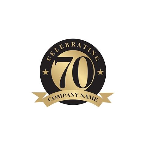 Premium Vector Th Year Celebrating Anniversary Emblem Logo Design