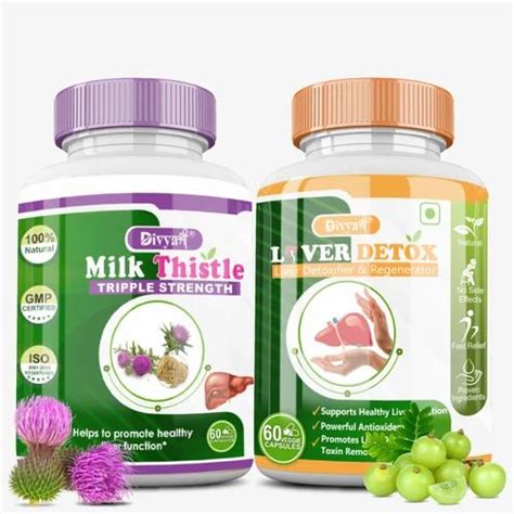 Divya Shree Liver Detox Milk Thistle Combo Kit At Rs New