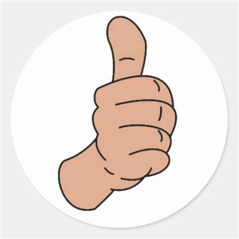 Thumbs Up Stickers Zazzle