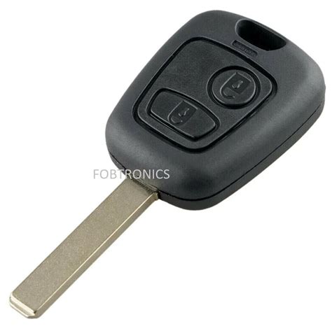 NEW FOR CITROEN 2 BUTTON REPLACEMENT CAR KEY CASE FOB VA2 BLADE C1 C2