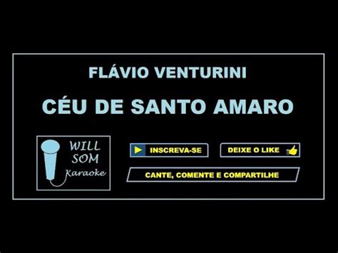 C U De Santo Amaro Karaoke Fl Vio Venturini Youtube