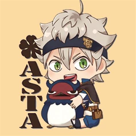 Black Clover Asta Chibi Chibi Black Clover Anime Anime Canvas Painting