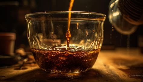 Vaso De Whisky En La Mesa Del Bar Bebida Refrescante Que Se Derrite