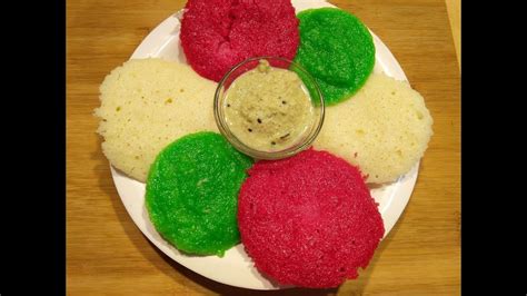 Tricolor idli Recipe घर पर इडल बनन क वध Tiranga Recipes Holi