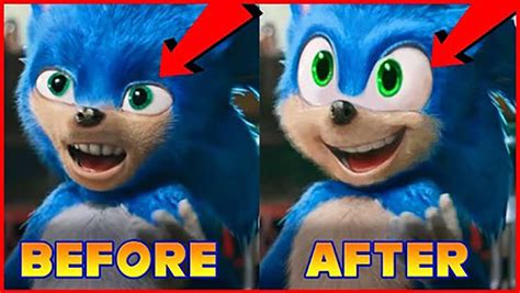 Sonic Hedgehog Redesign Before After