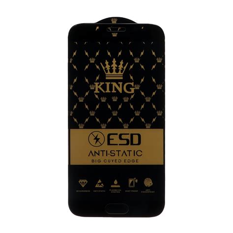 محافظ صفحه نمایش شیشه ای Full Cover King Esd Anti Static مدل Samsung