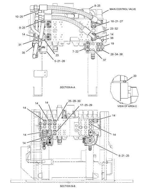 Lines Gp Boom Cylinder S N Lar Up Boom Lowering Control Part