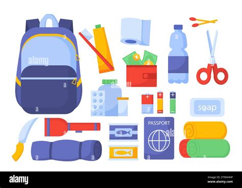 Emergency Kit Vector Set Stock Vector Image And Art Alamy