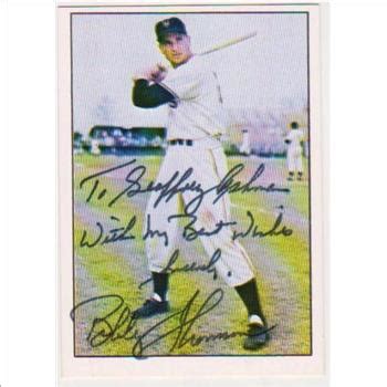 Signed 1979 TCMA Bobby Thomson 202 Autographed Card Property Room