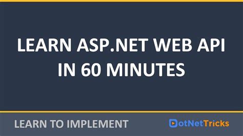 Asp Net Web Api Tutorial For Beginners Asp Net Web Api Crash Course