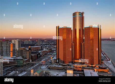 Detroit Michigan General Motors Headquarters In The Renaissance