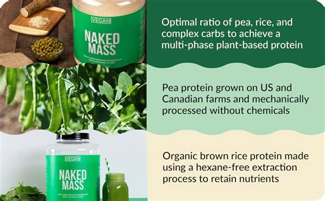 Amazon NAKED Vegan Mass Natural Vegan Weight Gainer Protein