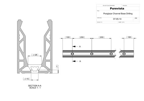 Posi Glaze Frameless Glass Balustrade Channel Drilling Diagram Pure