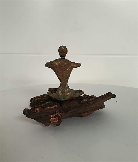 Skulptur Meditation Skulptur Statue Frau Yoga