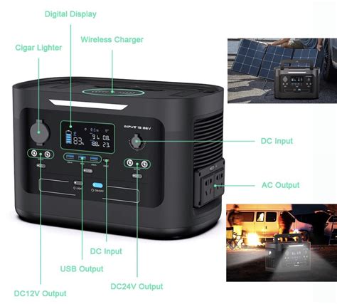 Переносная зарядная станция 288000 mAh ANSUN ES-1000B (1000 Вт 933 Wh ...