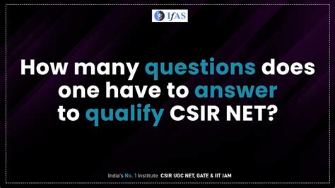 HOW MANY QUESTIONS TO ATTEMPT FOR CLEAR CSIR NET JRF YouTube