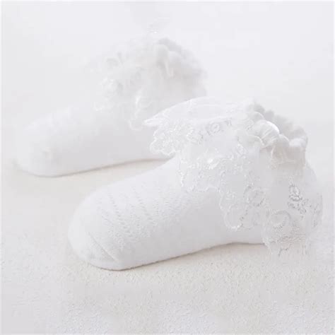 Baby Girl Lace Ruffle Socks Only $3.59 PatPat US