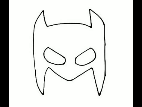 How To Draw Batman Mask Pencil Drawing Step By Step YouTube