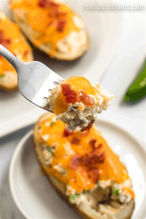 Bacon Jalapeno Popper Twice Baked Potatoes Real Housemoms