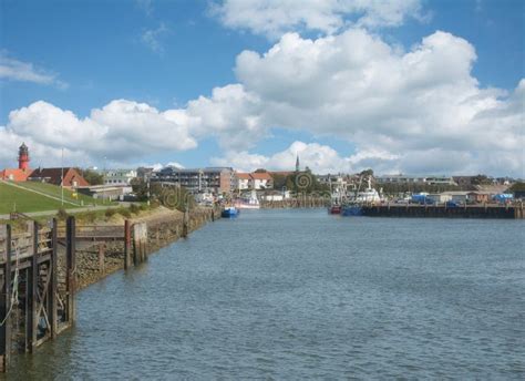 Haven Van Buesum Het Noorden Frisia Noordzee Duitsland Stock Foto