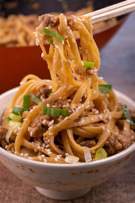 15 Minute Mongolian Ground Beef Noodles Best Homemade Easy Ground