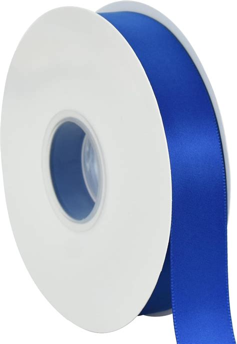 Amazon TONIFUL Royal Blue Solid Satin Ribbon 1 Inch X 50 Yard Thin