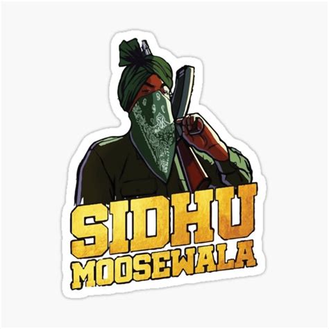 "sidhu moose wala" Sticker for Sale by IRCPlumbing1 | Redbubble