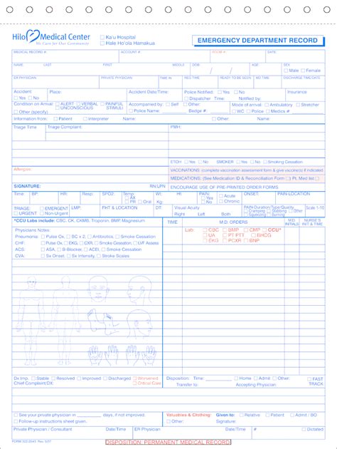 Emergency Room Documentation Templates Fill Online Printable Fillable Blank Pdffiller