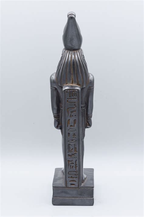 Egyptian God Horus Statue 2 Color Black White Solid Stone Etsy