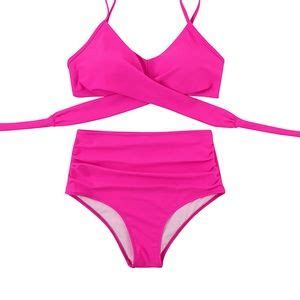 Suuksess Swim Suuksess Women Wrap Bikini Set Push Up High Waisted