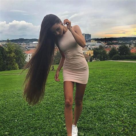 Longhair Brunette Lithuanian Girl Vilnius Happy