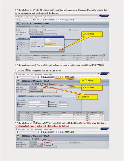 SAP PM, MM module tips for BSNL ERP End users: How to Delete a Service Entry Sheet (SES) after ...