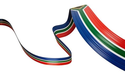 Premium Photo D Flag Of South Africa D Wavy Shiny South Africa