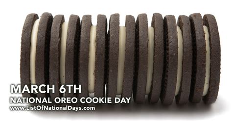 NATIONAL OREO COOKIE DAY - List Of National Days