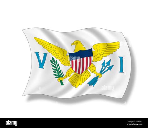 Illustration Flag Of United States Virgin Islands Stock Photo Alamy