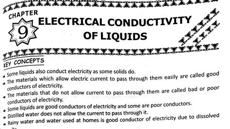 8th Classphysical Sciencech 9 Electrical Conductivity Of Liquidsquestion Andanswerts Scert