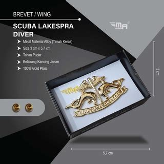 Jual WING LAKESPRA SCUBA DIVER PDH BRIVET BREVET PIN LAKESPRA SCUBA