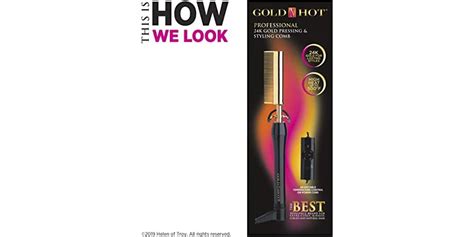 Gold N Hot Professional Gold Pressing Styling Comb