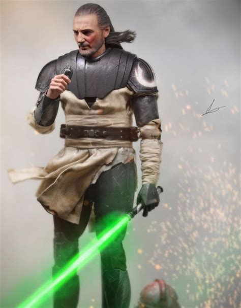 Qui Gon Jinn In Clone Wars Armour in 2023 | Star wars characters ...
