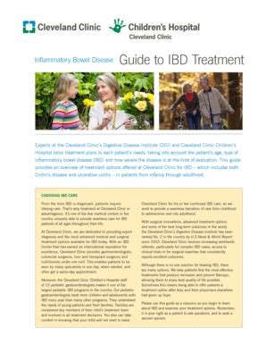 Fillable Online My Clevelandclinic Guide To Ibd Treatment Cleveland